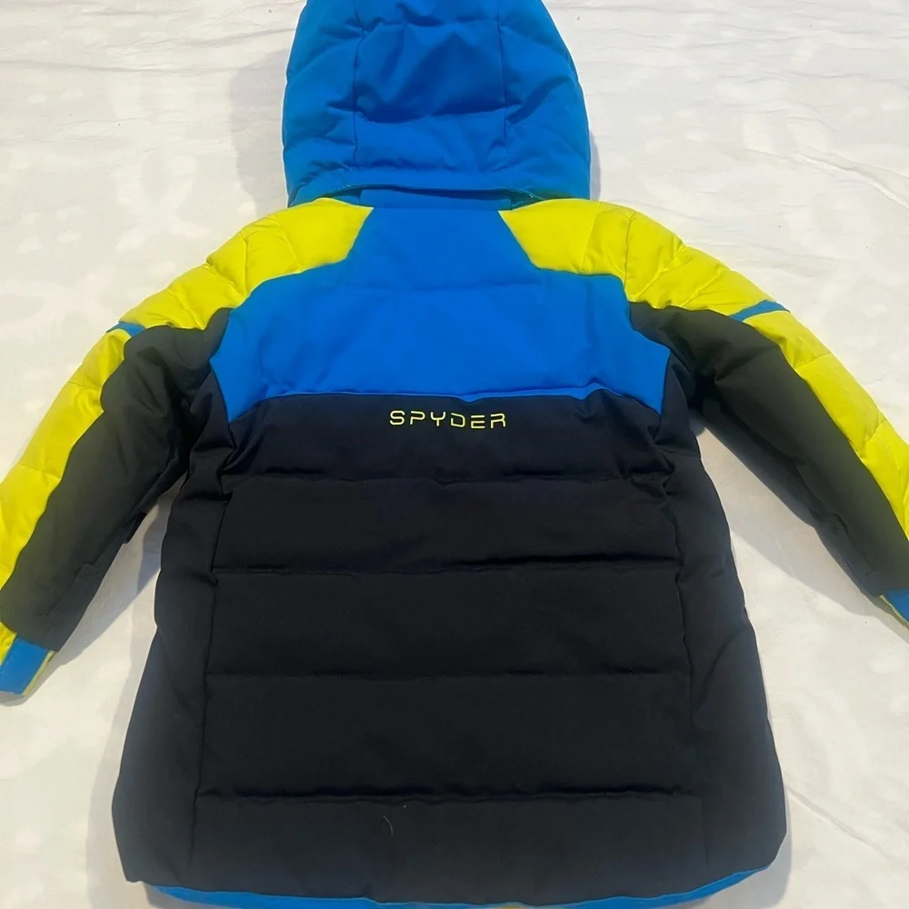 Blue and Yellow Hooded Jacket